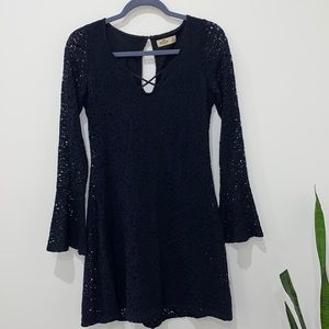 Black lace hollister dress
